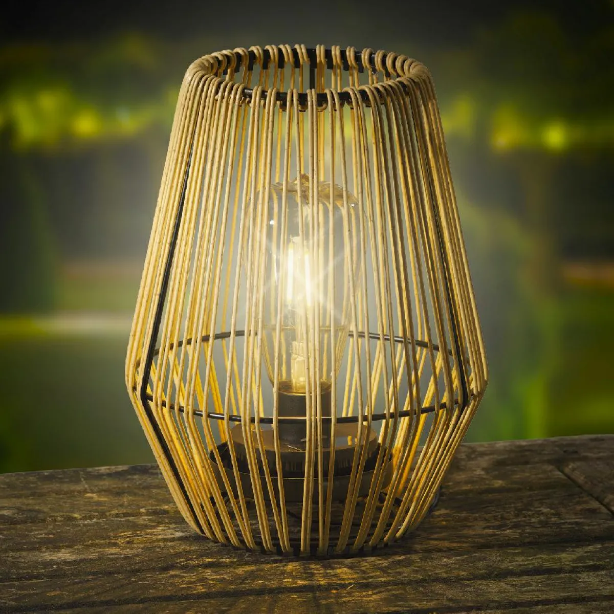 #N/A Lampe de table solaire LED (H23 cm) Calabre Dé Or Sale