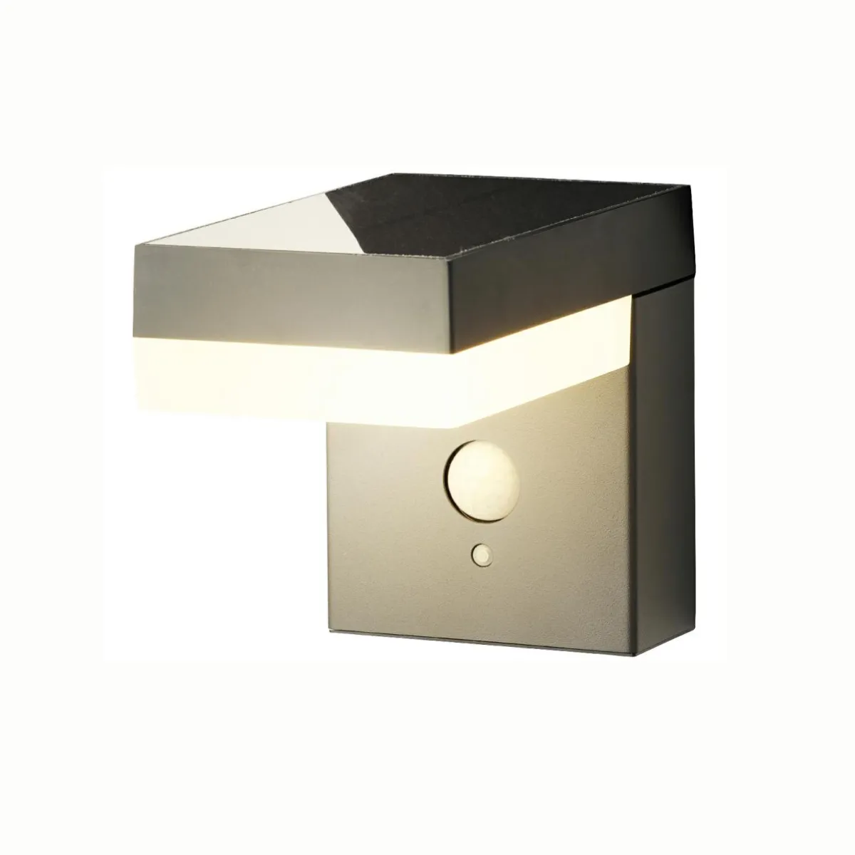KAEMINGK Lampe murale solaire 600 lumens (H12,5 cm) Elite Gris Anthracite