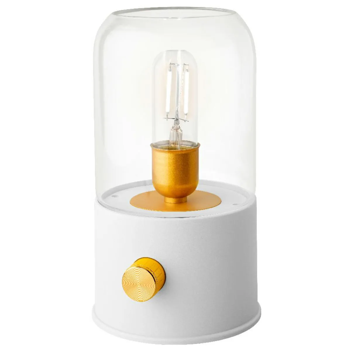 #N/A Lampe tempête sans fil rechargeable USB (H20 cm) Blanc New