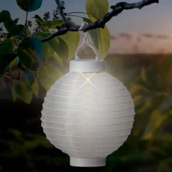 #N/A Lanterne chinoise solaire (D20 cm) Papier chaud Blanc Hot