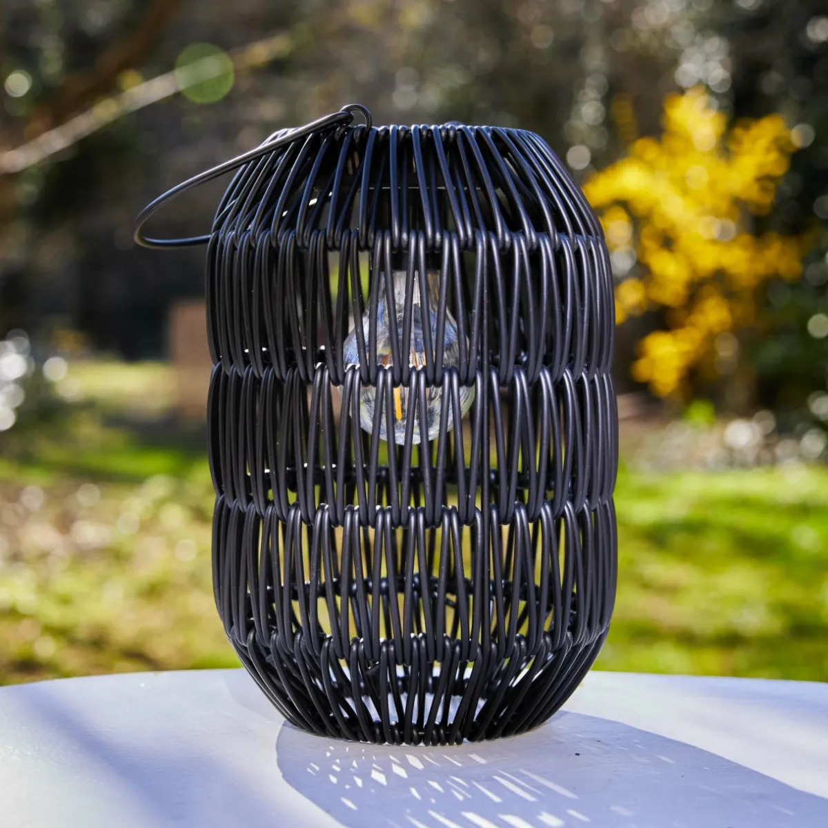 #N/A Lanterne de jardin solaire LED (H24,5 cm) Toscane Noir Clearance
