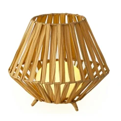 #N/A Lanterne de table solaire LED (H22,5 cm) Augusta clair Marron Best