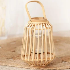 ATMOSPHERA Lanterne en rotin (H35 cm) Naturalys Beige Naturel Clearance