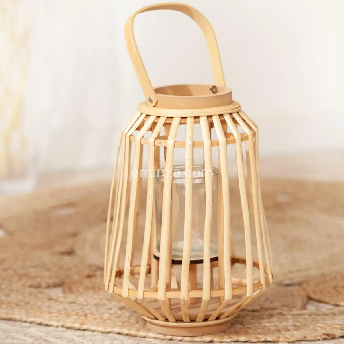 ATMOSPHERA Lanterne en rotin (H35 cm) Naturalys Beige Naturel Clearance