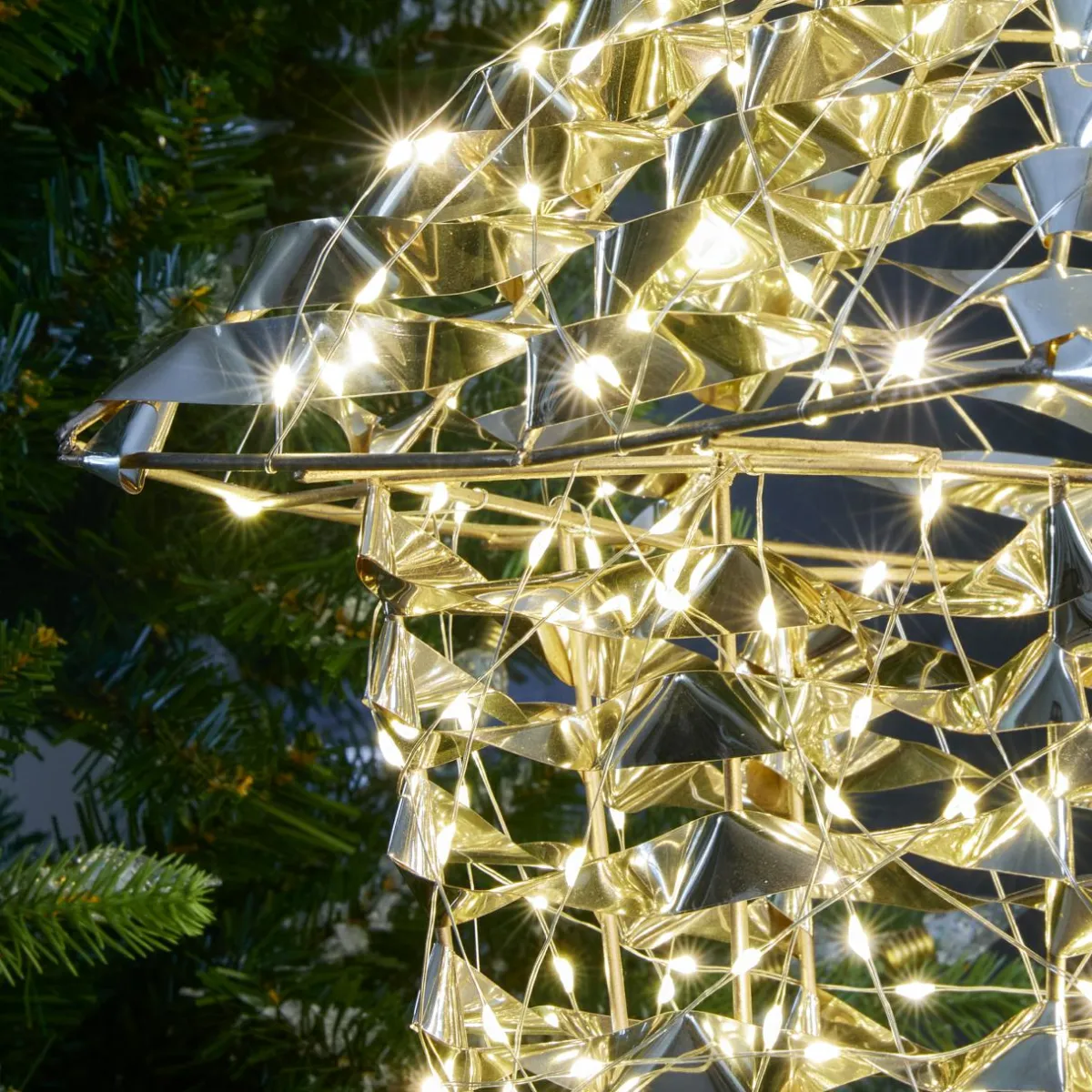 KOOPMAN Lanterne lumineuse 720 LED (H150 cm) Christmas Or Best