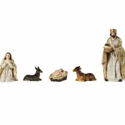 KAEMINGK Les 8 santons (H12 cm) de Olga Or