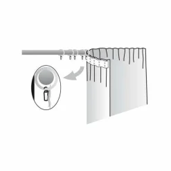 LUANCE Lot de 10 agrafes (D20) Transparent Discount