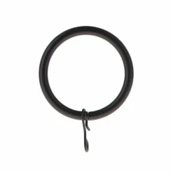 LUANCE Lot de 8 anneaux tringle rideau (D28 mm) Lino mat Noir Online