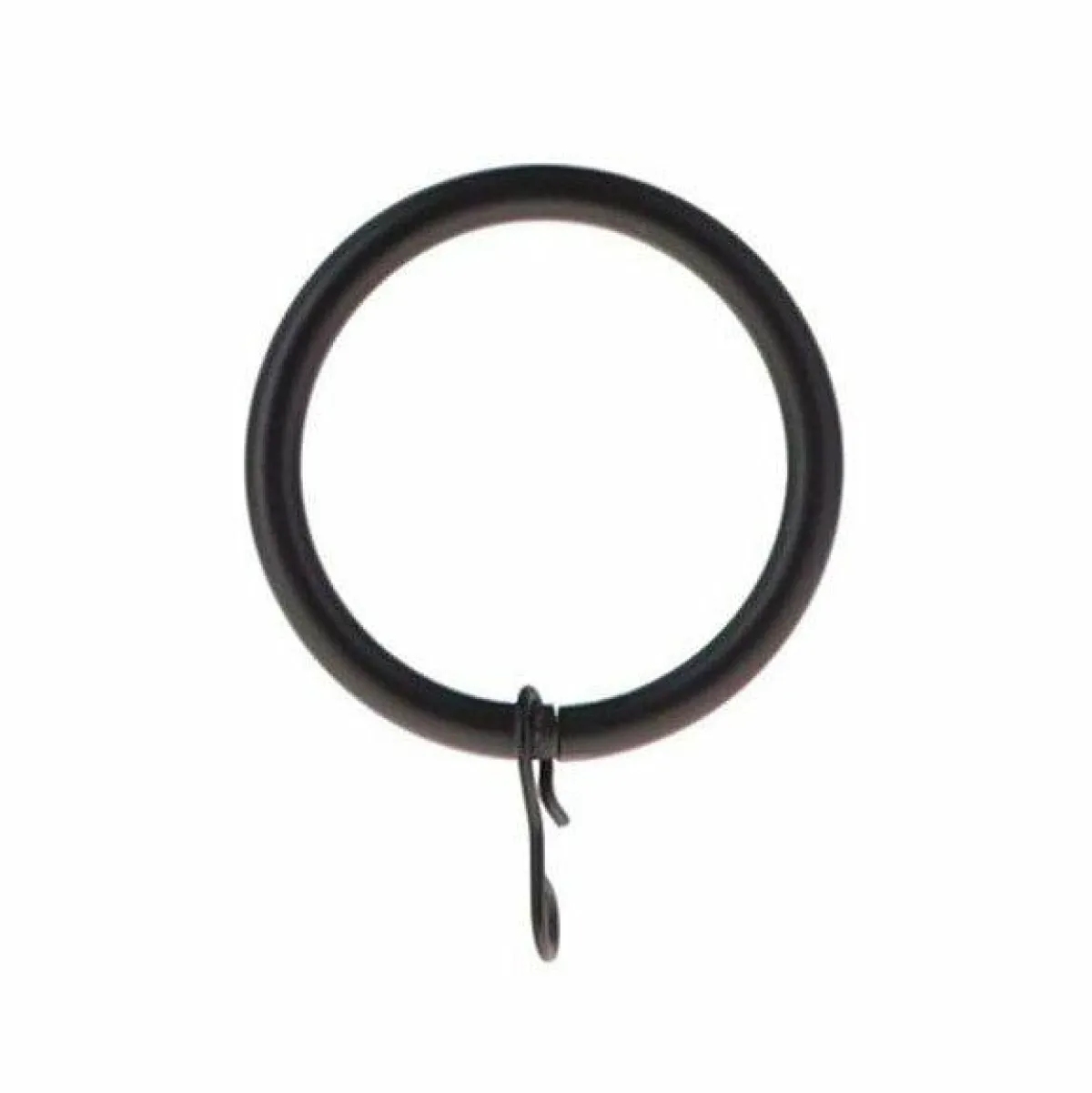LUANCE Lot de 8 anneaux tringle rideau (D28 mm) Lino mat Noir Online