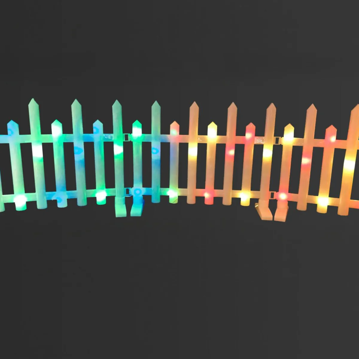 KOOPMAN Lot de 8 barrières lumineuses 192 LED (2,80 m x H25 cm) Féerie Multicolore Hot