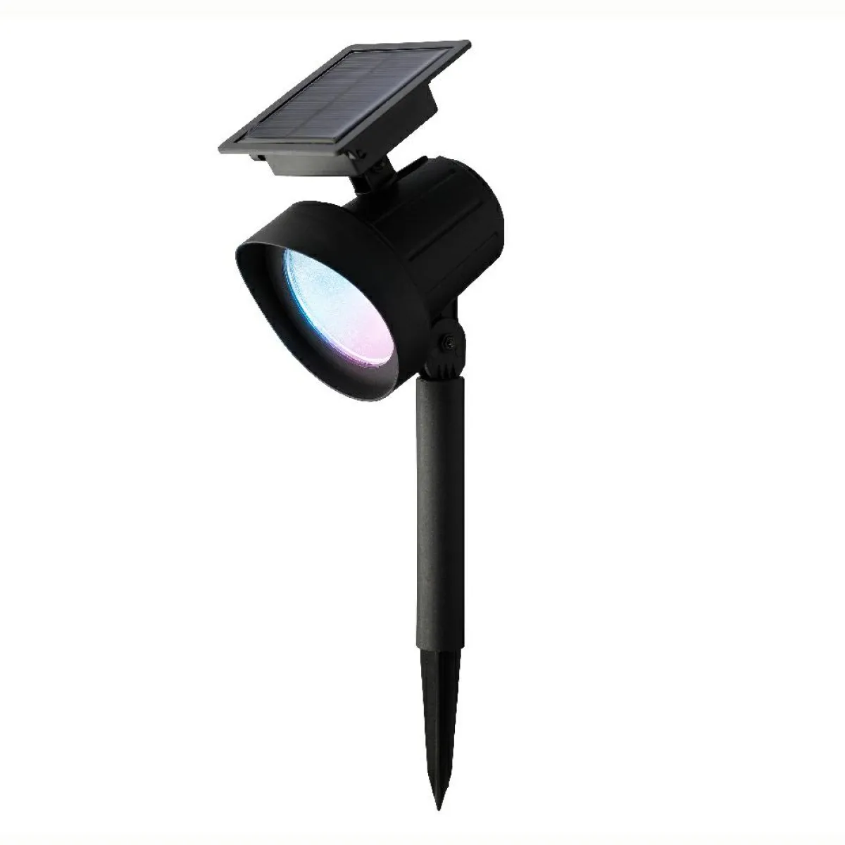 KAEMINGK Lot de 2 bornes de jardin solaire 25 lumens (H31 cm) Spots Blanc chaud et Multicolore Best