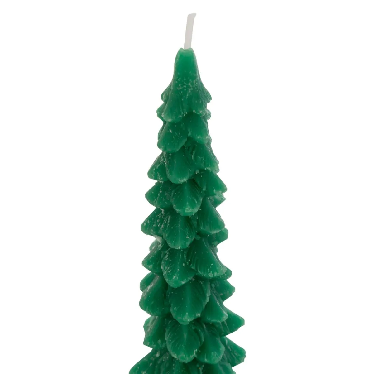 JJA Lot de 2 bougies bâton en cire (H25 cm) Sapin Vert