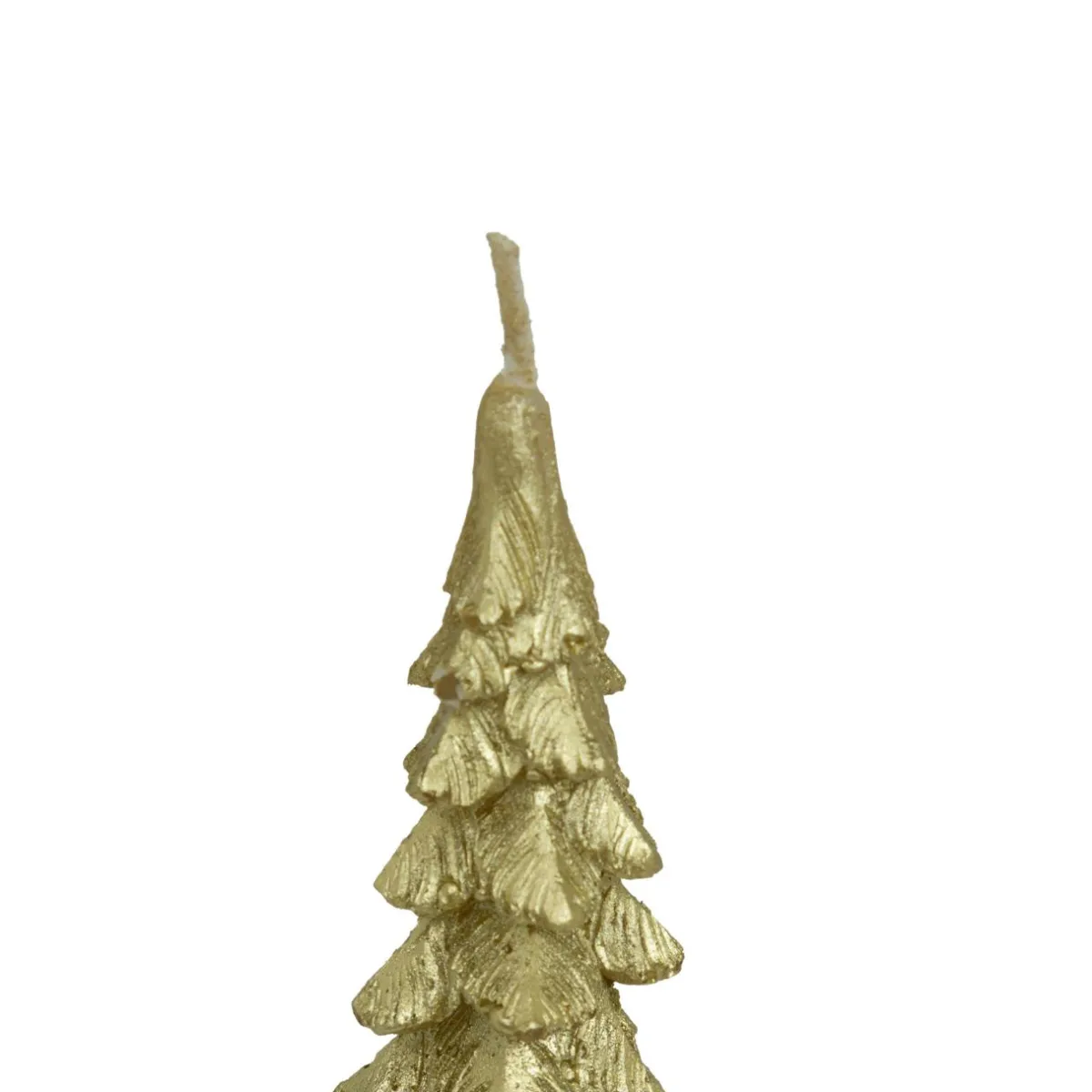 JJA Lot de 2 bougies bâton en cire (H25 cm) Sapin Dé Or