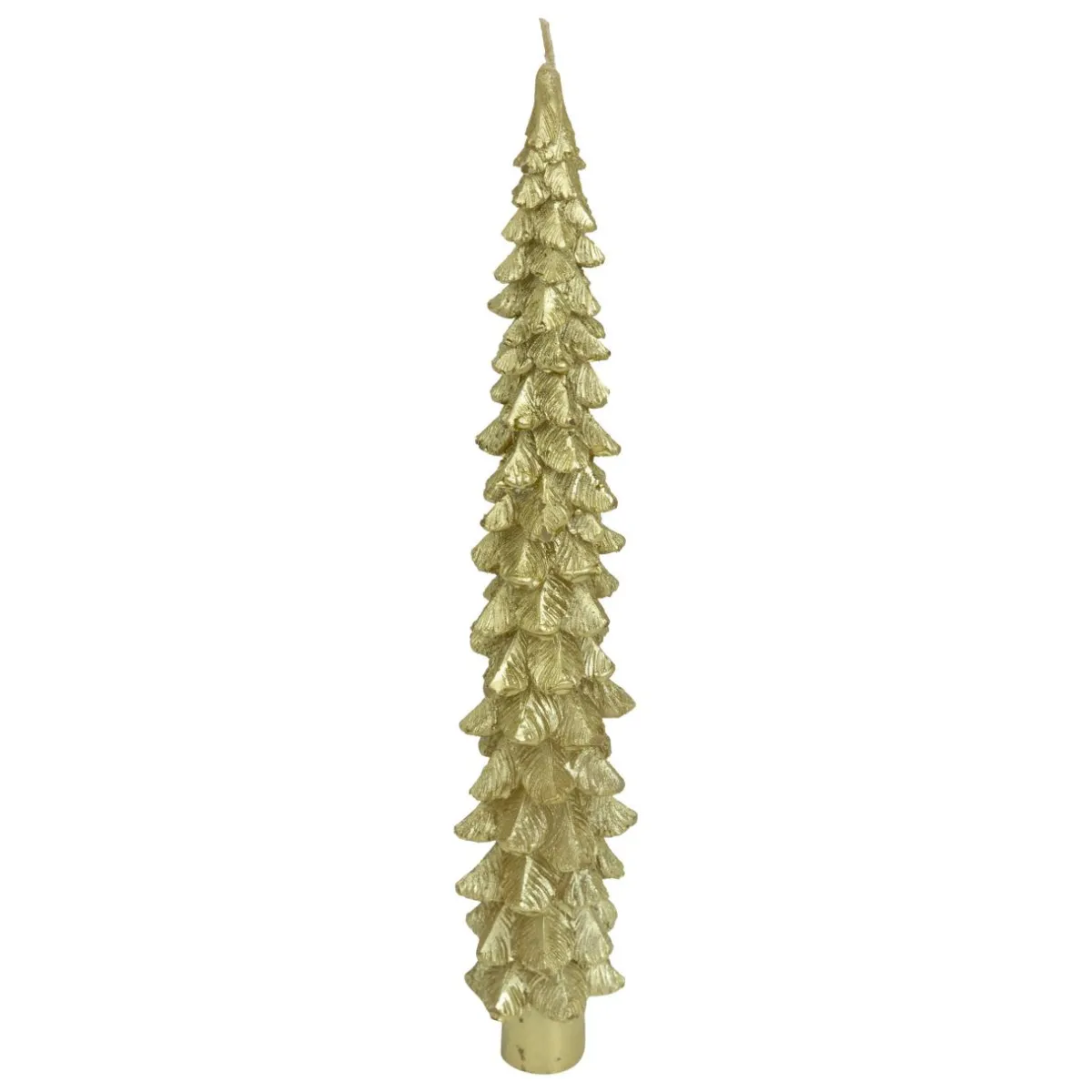 JJA Lot de 2 bougies bâton en cire (H25 cm) Sapin Dé Or