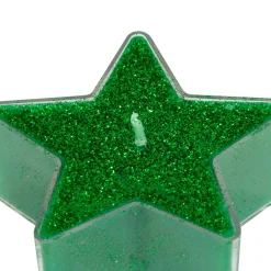 JJA Lot de 4 bougies chauffe-plat Étoiles pailleté Vert Online