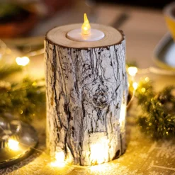 BLACHERE Lot de 3 bougies LED clignotantes (H15 cm) Arbre Blanc chaud Online