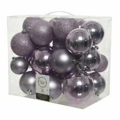 KAEMINGK Lot de 26 boules de Noël Lara Lilas Clearance