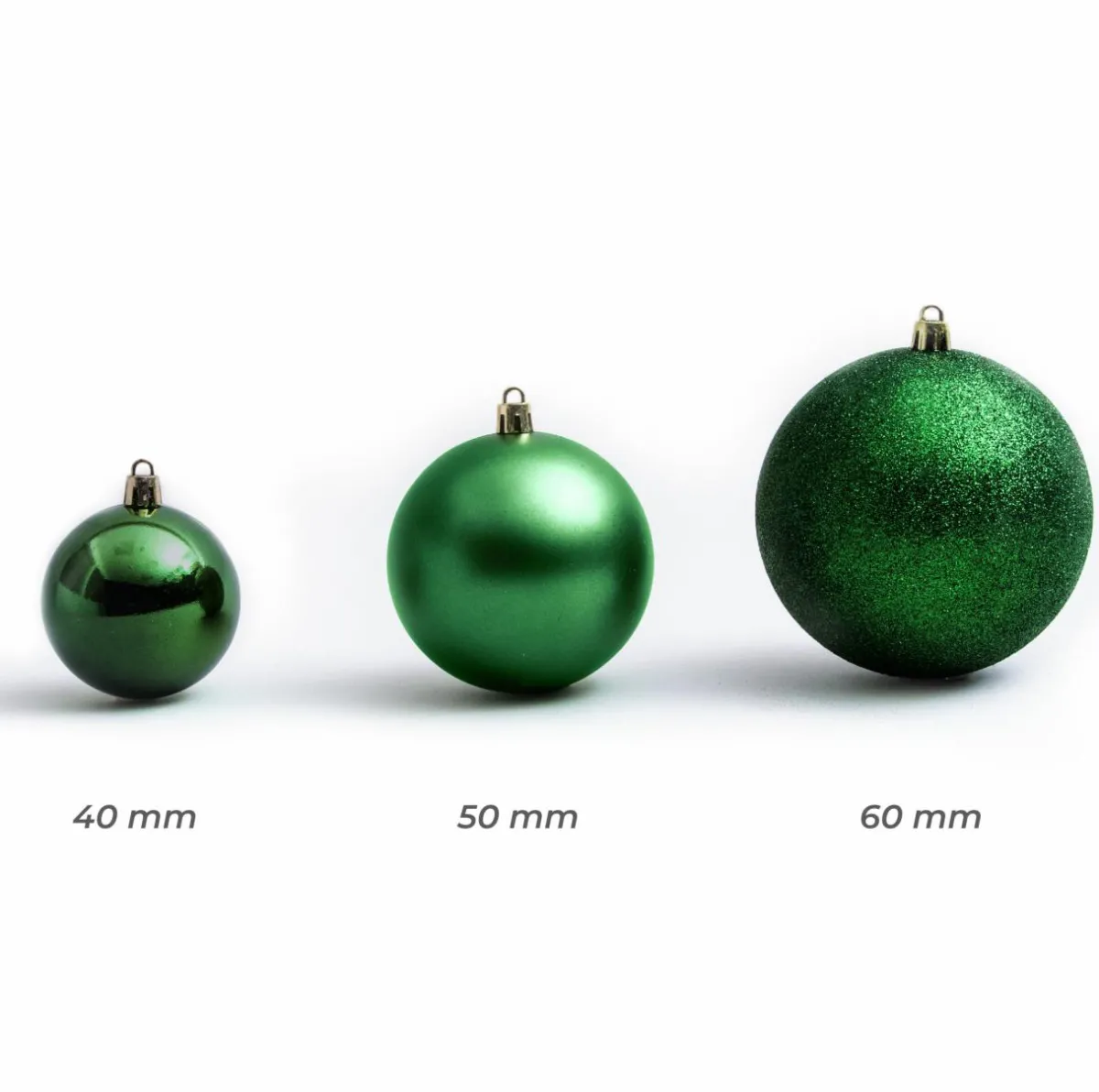 EMINZA Lot de 30 boules de Noël assorties New Alpine Vert sapin Sale