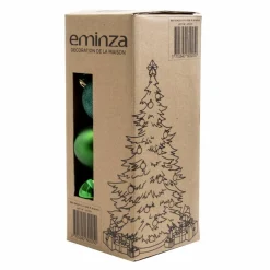 EMINZA Lot de 30 boules de Noël assorties New Alpine Vert sapin Sale
