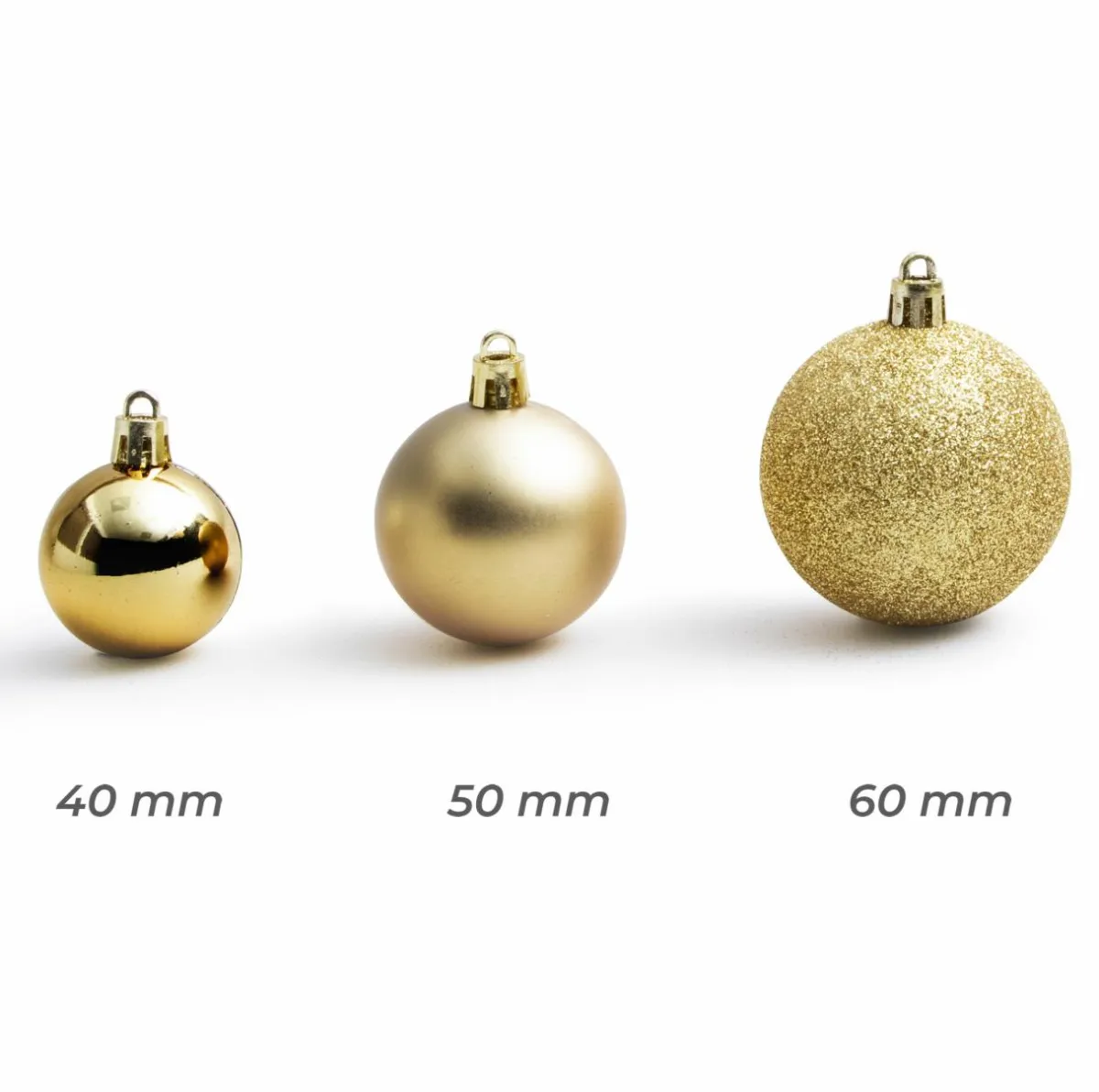 EMINZA Lot de 30 boules de Noël assties New Alpine Or Sale