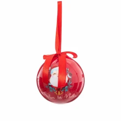 Feeric Lights & Christmas Lot de 3 boules de Noël (D75 mm) Premier Noël Rouge Clearance