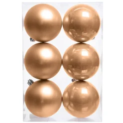KAEMINGK Lot de 6 boules de Noël (D80 mm) Aravis Pêche Outlet