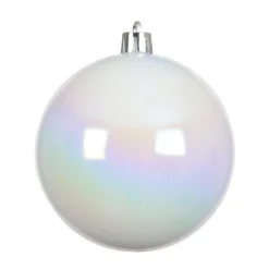 KAEMINGK Lot de 12 boules de Noël (D60 mm) Aravis Blanc irisé Best