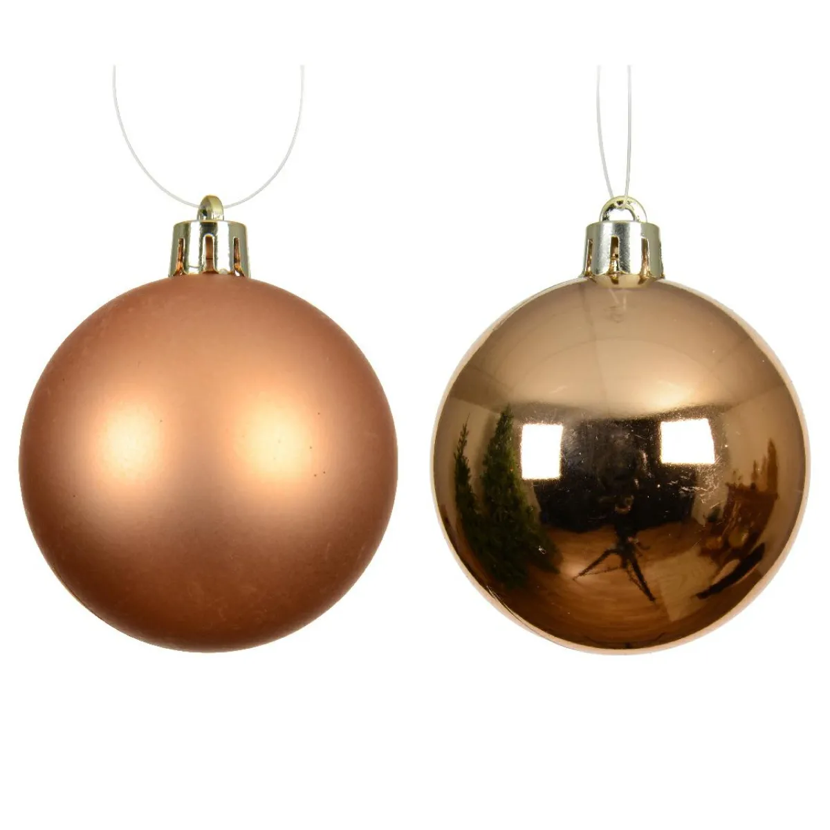 KAEMINGK Lot de 16 boules de Noël (D40 mm) Aravis Cognac Best