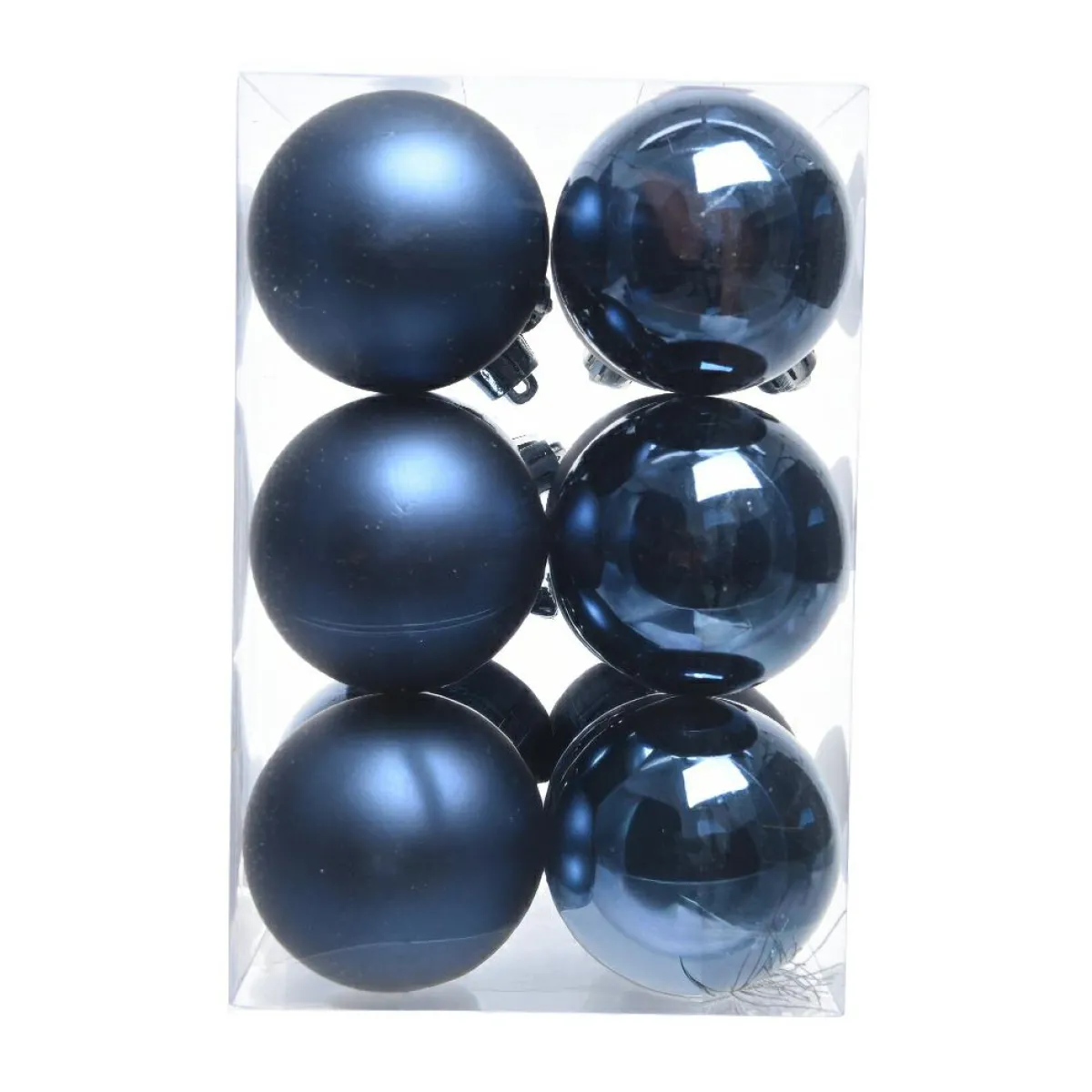KAEMINGK Lot de 12 boules de Noël (D60 mm) Aravis Bleu nuit New