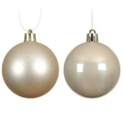 KAEMINGK Lot de 4 boules de Noël (D100 mm) Aravis Perle Sale