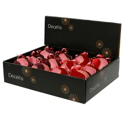 KAEMINGK Lot de 12 boules de Noël (D80 mm) Envoûtantes et figue Rouge Clearance