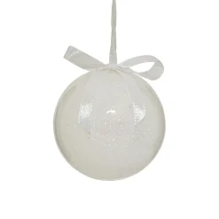 JJA Lot de 14 boules de Noël (D150 mm) Darling Blanc Discount