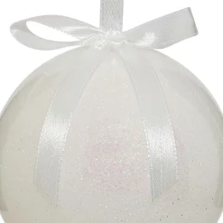 JJA Lot de 14 boules de Noël (D150 mm) Darling Blanc Discount