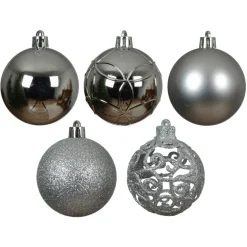 KAEMINGK Lot de 35 boules de Noël (D60 mm) Aravis Argent Online