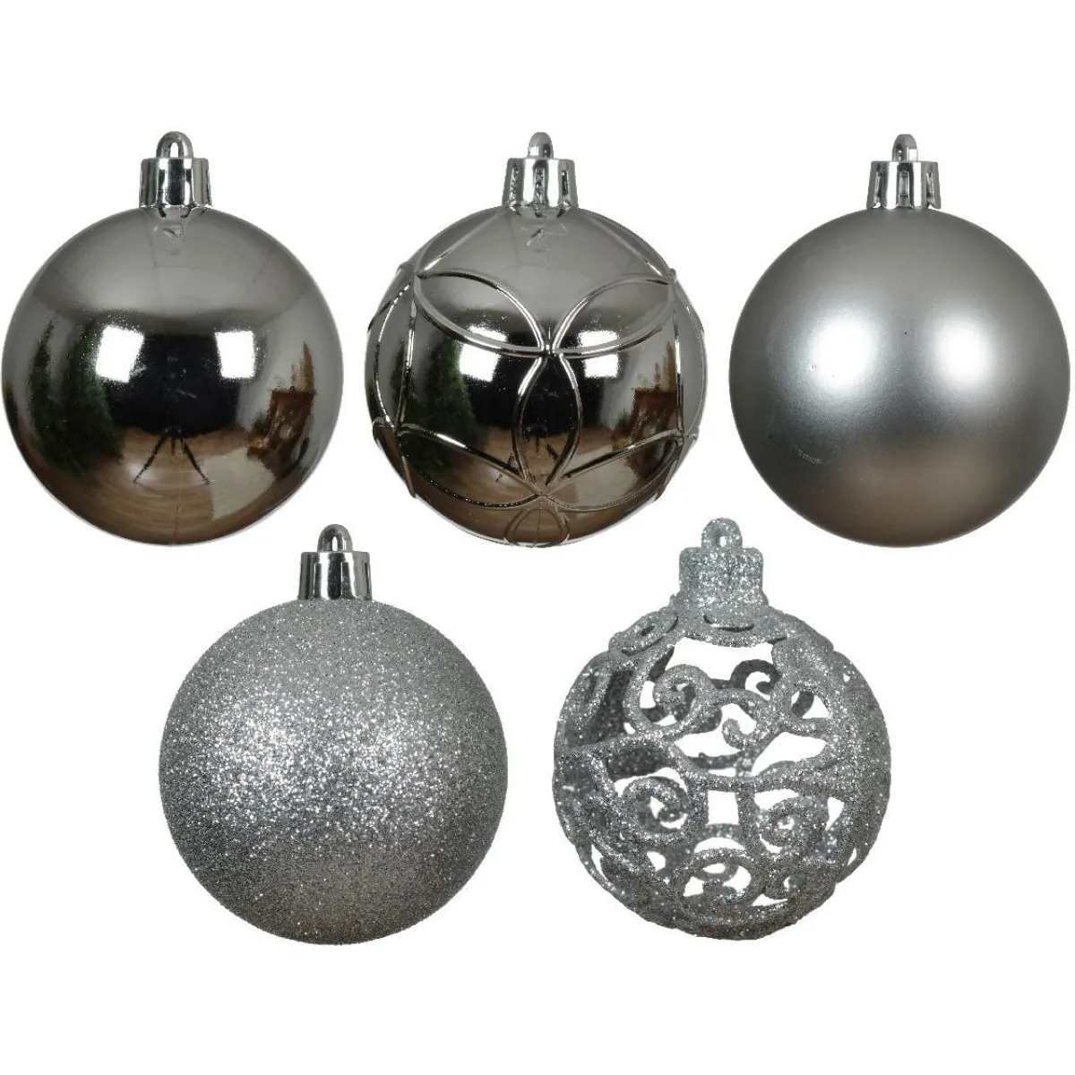 KAEMINGK Lot de 35 boules de Noël (D60 mm) Aravis Argent Online