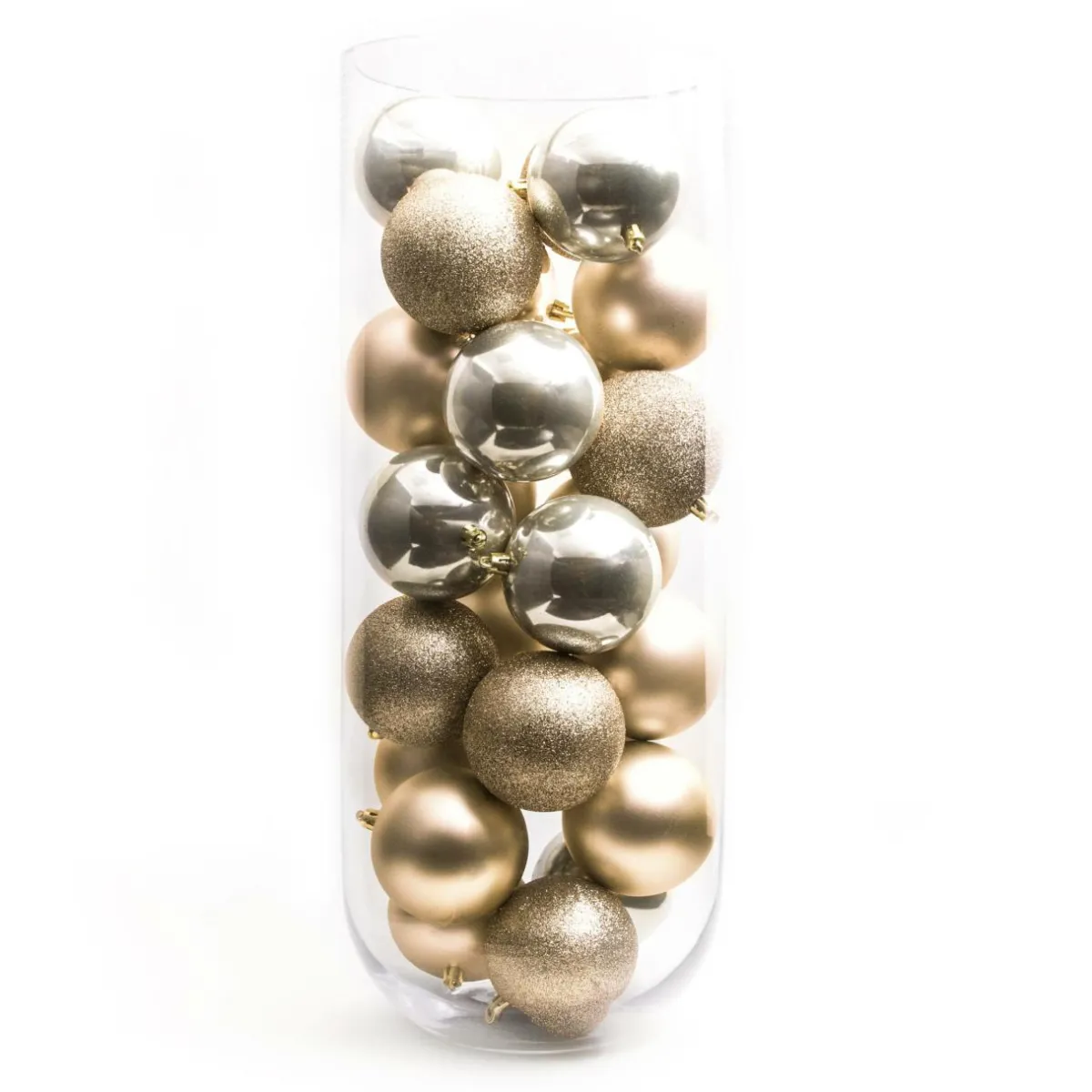 EMINZA Lot de 30 boules de Noël (D80 mm) New Alpine Perle Best