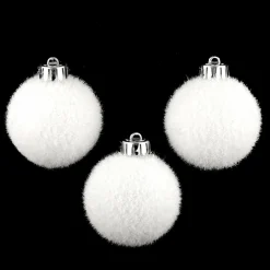 Feeric Lights & Christmas Lot de 3 boules de Noël (D60 mm) Bouba Blanc Sale