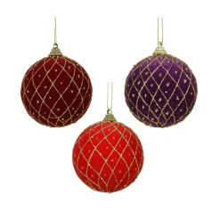 KAEMINGK Lot de 12 boules de Noël (D80 mm) Palais Royal Multicolore Online