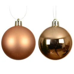 KAEMINGK Lot de 12 boules de Noël (D60 mm) Aravis Cognac Hot