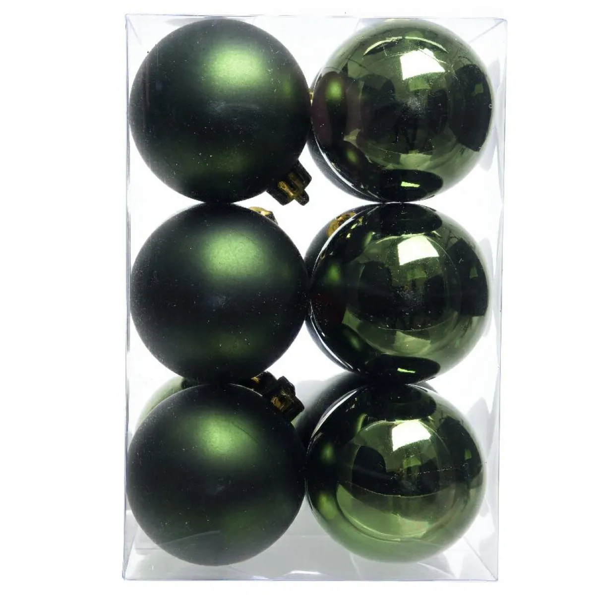 KAEMINGK Lot de 12 boules de Noël (D60 mm) Aravis Vert sapin New