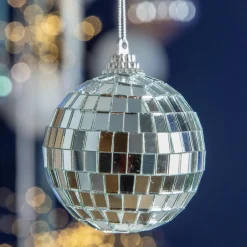 KAEMINGK Lot de 24 boules de Noël (D60 mm) Disco facette Argent Clearance