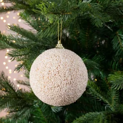 KAEMINGK Lot de 12 boules de Noël (D100 mm) s précieuses Perle New
