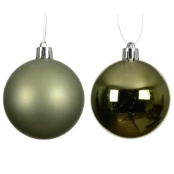 KAEMINGK Lot de 12 boules de Noël (D60 mm) Aravis Vert romarin Best