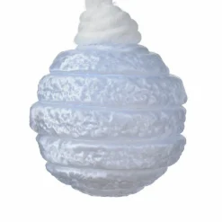 KAEMINGK Lot de 3 boules de Noël (D80 mm) en verre Silva Bleu clair Online