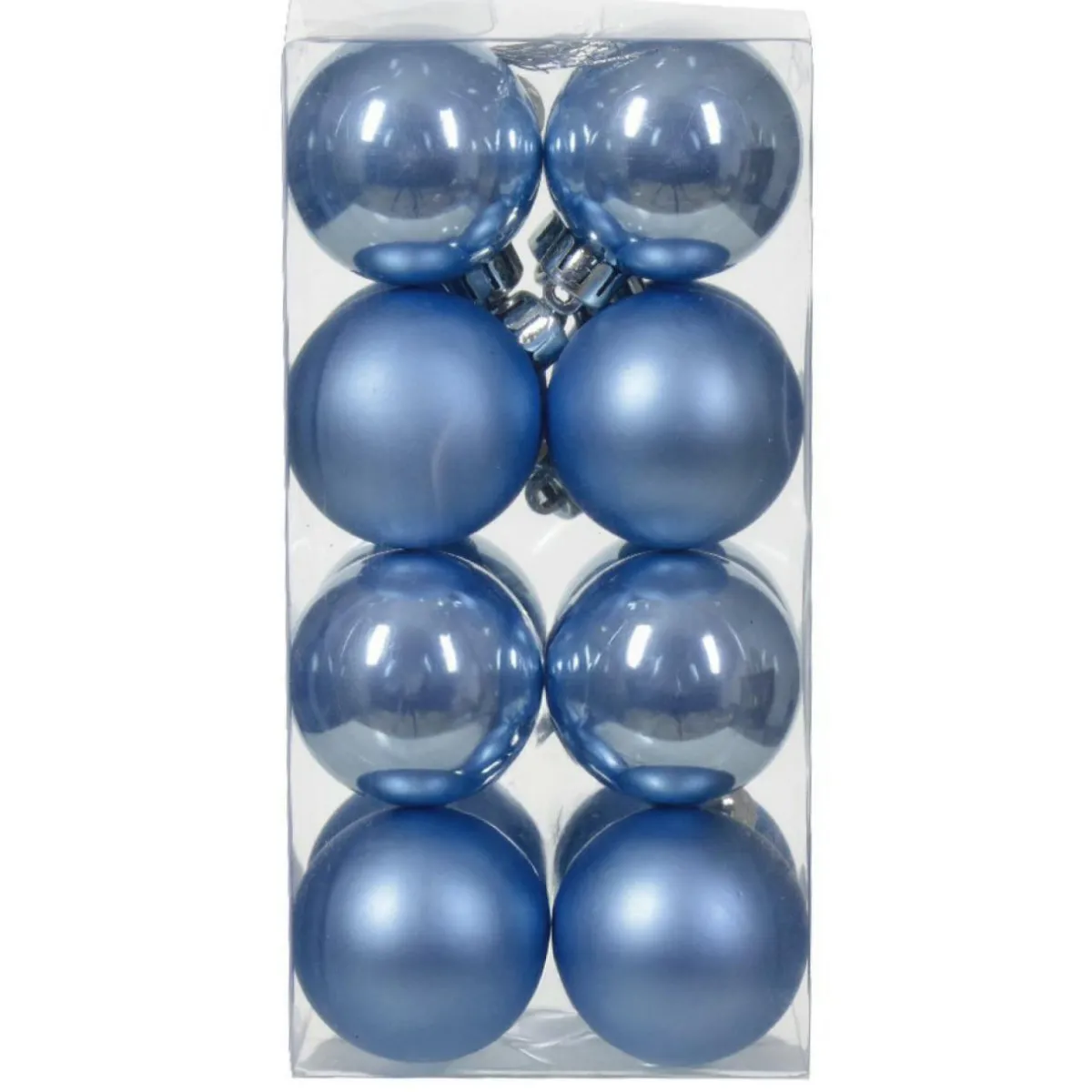 KAEMINGK Lot de 16 boules de Noël (D40 mm) Aravis Bleu Ciel Best