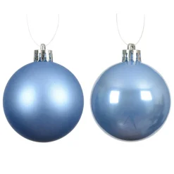 KAEMINGK Lot de 16 boules de Noël (D40 mm) Aravis Bleu Ciel Best