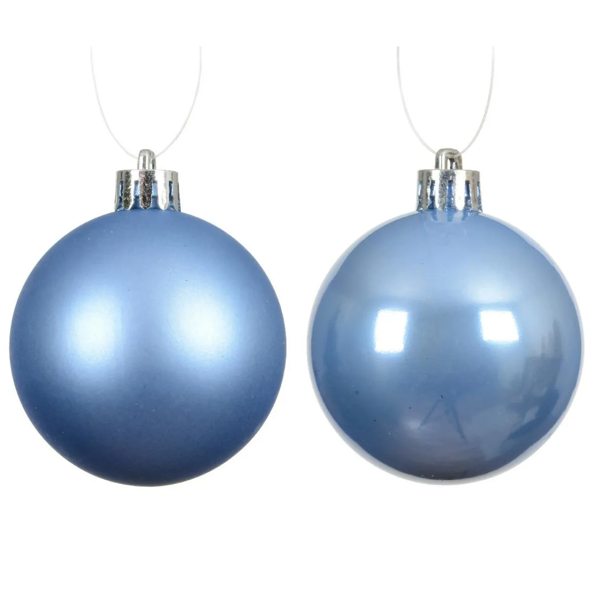 KAEMINGK Lot de 16 boules de Noël (D40 mm) Aravis Bleu Ciel Best