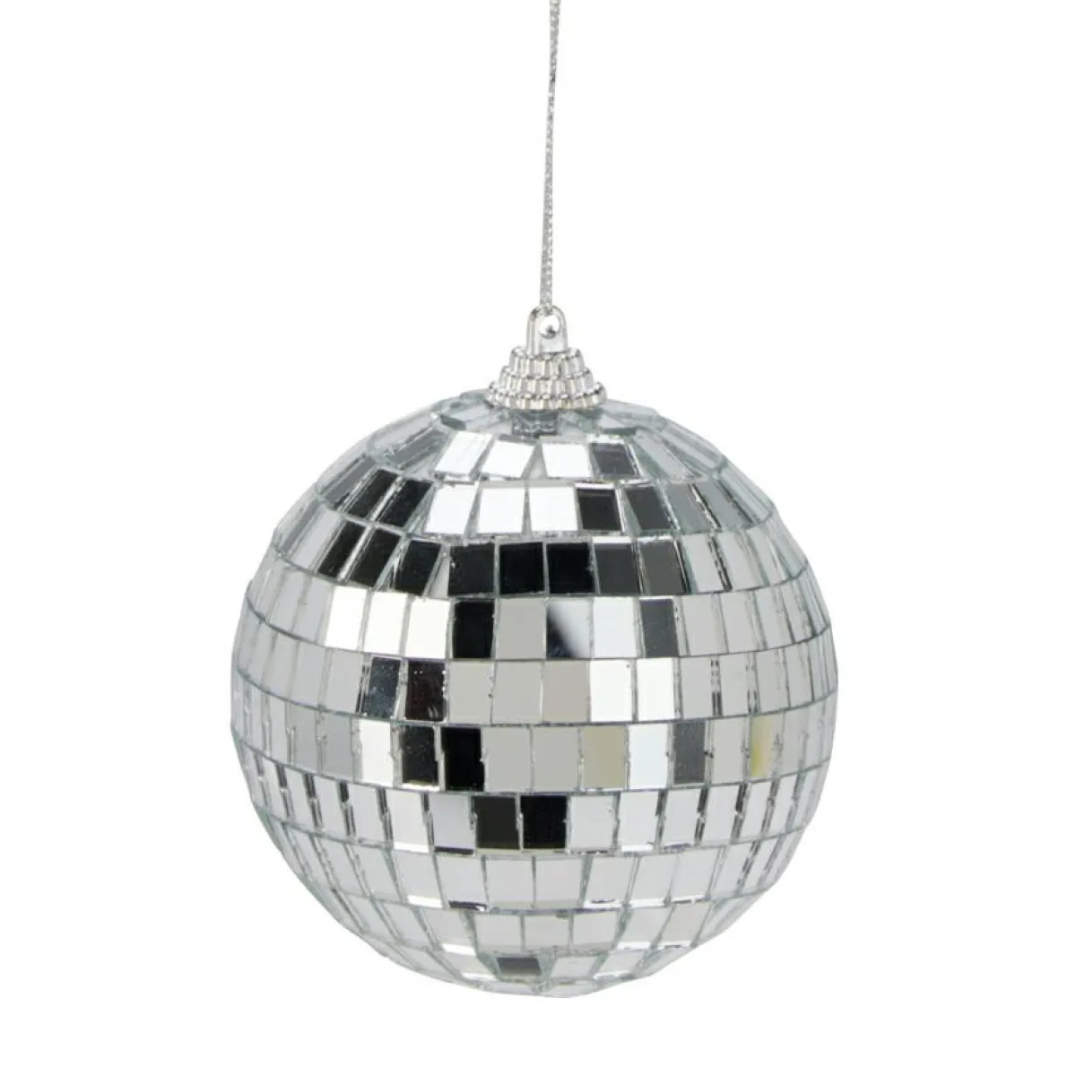 KOOPMAN Lot de 12 boules de Noël (D80 mm) Night Fever Argent Outlet