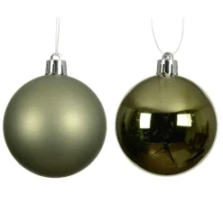 KAEMINGK Lot de 16 boules de Noël (D40 mm) Aravis Vert romarin New