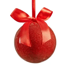 JJA Lot de 14 boules de Noël (D150 mm) Darling Rouge Hot